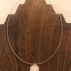 Simple Rose Quartz Necklace