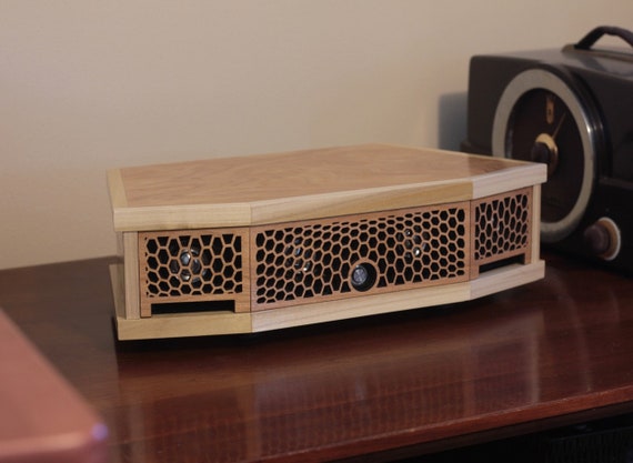 handmade wooden speakers
