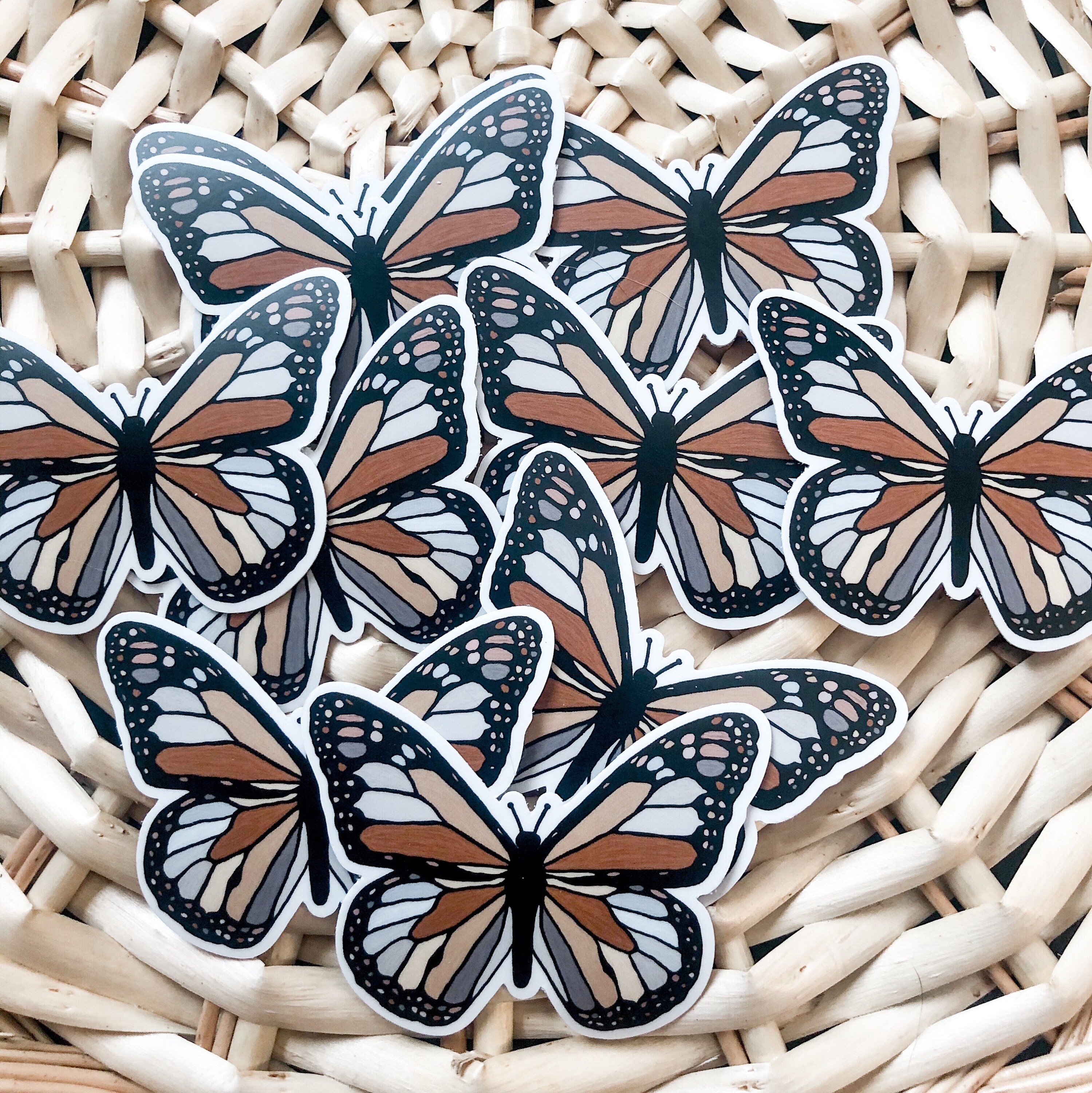 Neutral Butterfly Vinyl Sticker, 3 X 2.25 - Etsy