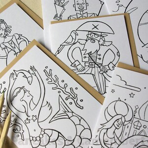 Coloring card DIY Cleopatra image 3