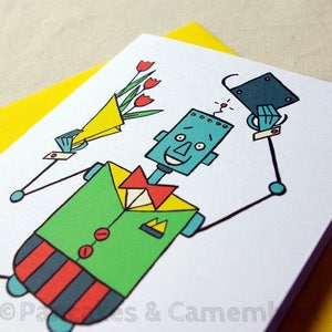 Carte de voeux Robot gentleman image 2