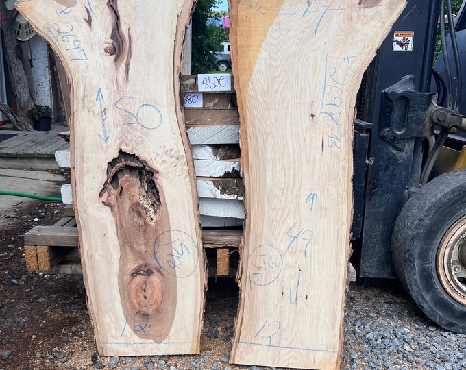Live Edge Hickory Slabs 26972pcs Etsy