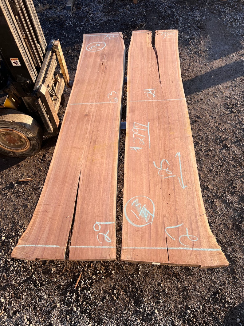 Live Edge Walnut Slab 2797 Set Etsy