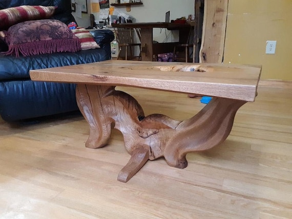 White Oak Crotch Coffee Table Modern Design Coffee Table