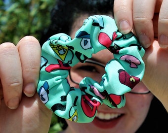 Gravity Falls Inspired Scrunchie / Scrunchies / Disney / Mystery Shack / Dipper / Mable / Bill Cipher / Party Favor / Care Package