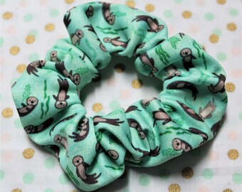 gift set Valentines Otters and rainbows scrunchie bunch set custom message gift,oversized scrunchie pack scrunchie bundle