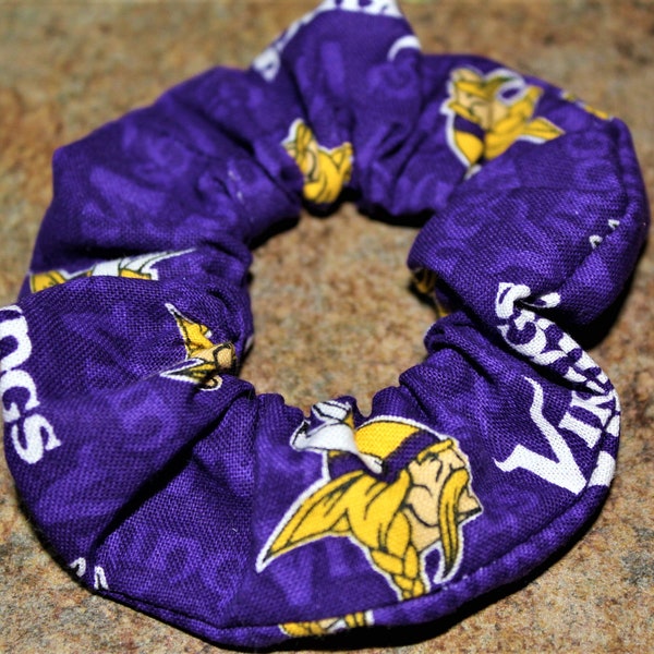 Minnesota Vikings Inspired Scrunchies / Team Spirit / Party Favor / Gift Exchange / Scrunchie / NFL / Tailgate / Game Day