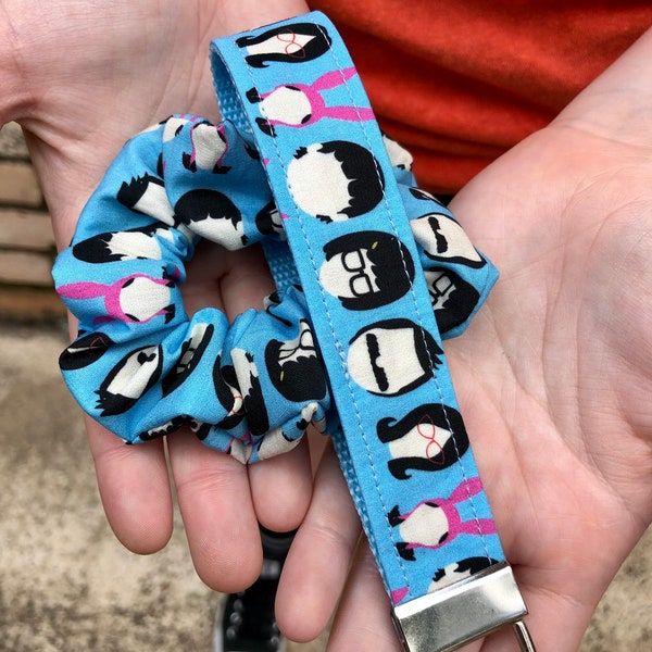 Bob Burger Key Fob and Scrunchie / Keychain / Wristlet