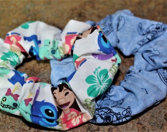 Hawaiian Alien Freund Scrunchies / Scrunchie / Top Knot / Messy Bun / Mitbringsel / Ohana / Hawaii / Stich / Urlaub