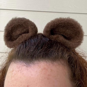 Brown Bear Ear Hair Clips / Ewok / Cosplay / Kawaii / Anime / Costume