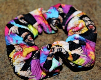 Post Singer Inspired Scrunchie / Party Favor / Scrunchies / Top Knot / Hair Tie / Messy Bun
