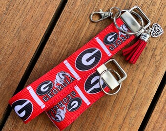 Georgia Bulldogs Key Fob / Keychain / Wristlet