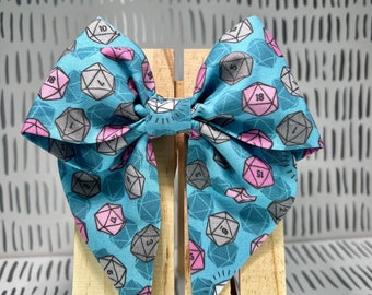 D20 Large Hair Bow / Sailor Hair Bow