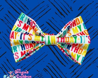 It's My Birthday Pet Bow Tie / Dog Bowtie / Cat Bow Tie / Pet Accessories