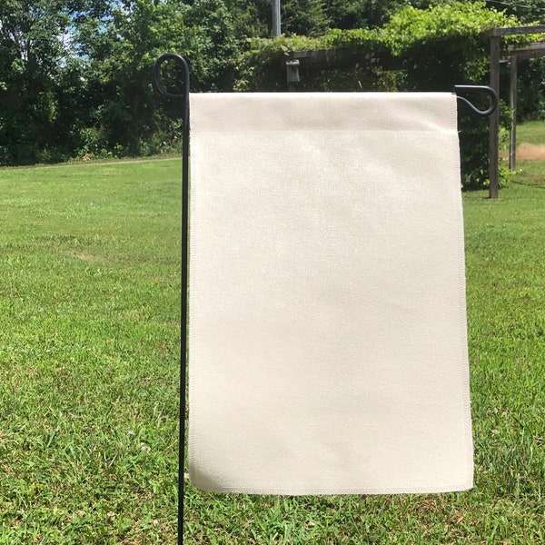 Beige Canvas Garden Flag Blanks