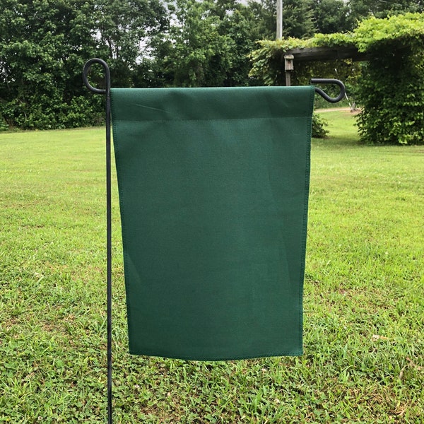 Hunter Green Canvas Garden Flag Blanks