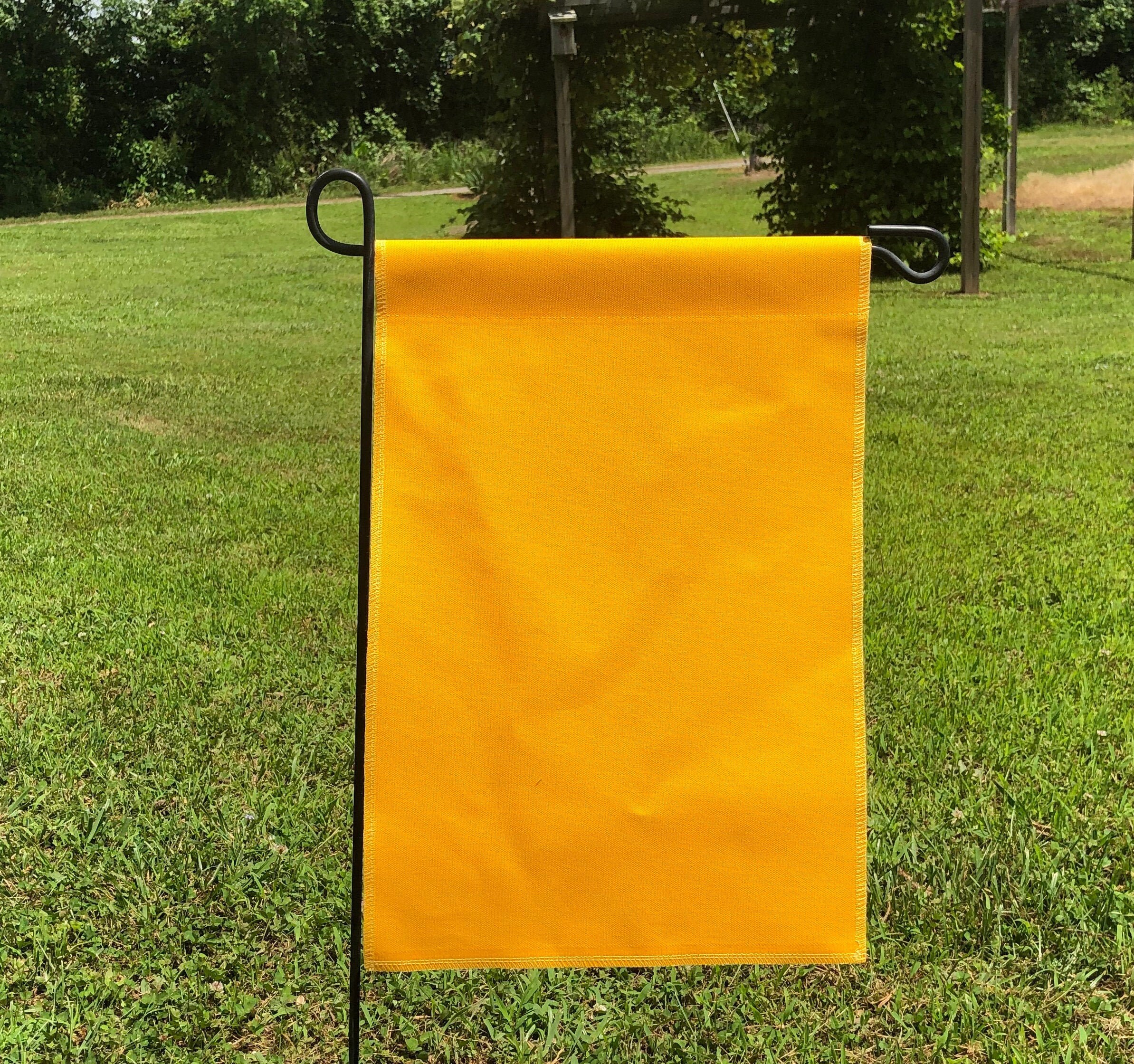 Yellow Canvas Garden Flag Blanks Etsy