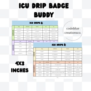 ICU Drip Badge Buddy