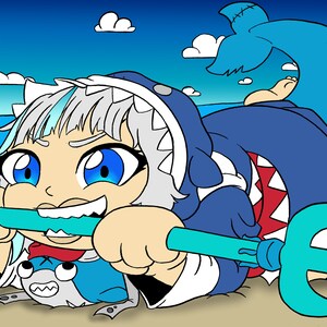 Beach Time with Gawr!
