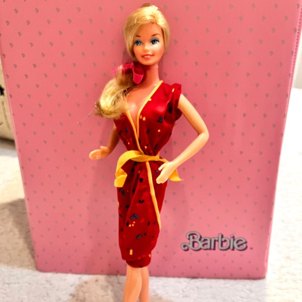 Vintage Barbie Superstar Era 1980 Fashion Collectibles Red Dress #1903 (Barbie Doll Not Included)