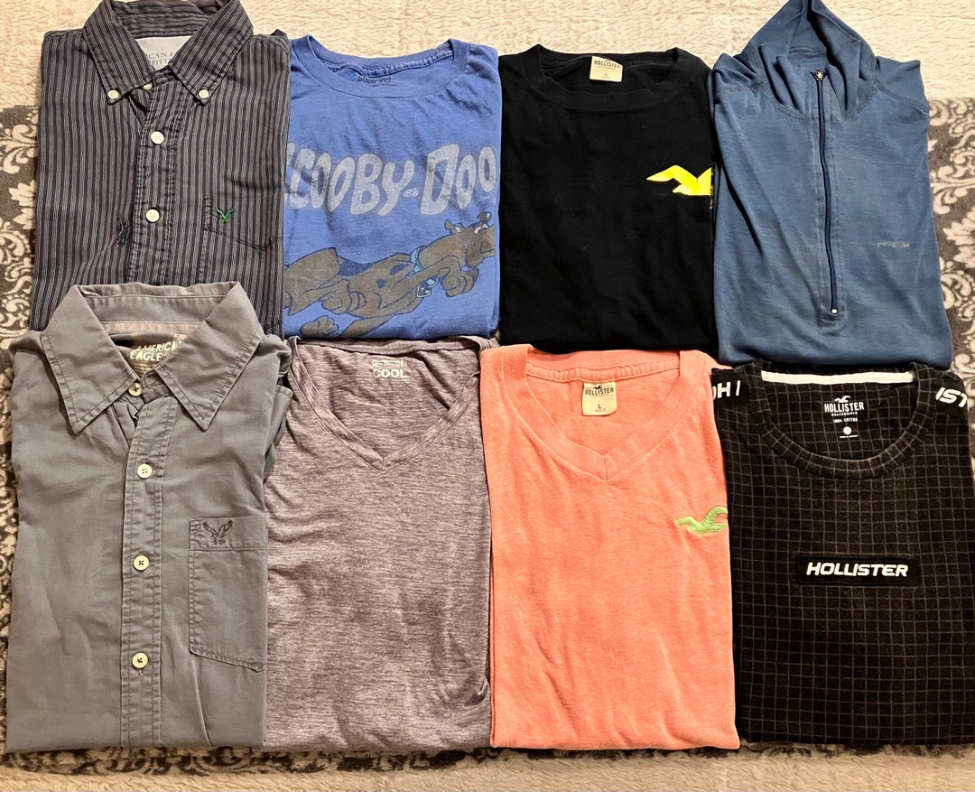 Mens Vintage American Eagle Dress Shirts Hollister Tshirts XS S L Etsy