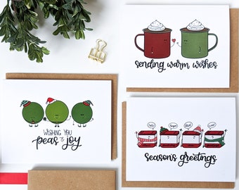 Holiday Card Bundle // Christmas Card Pack // Holiday Cards // Christmas Card Deals // Holiday Card Deals / Punny Cards