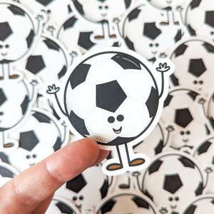 Sylvester Soccer Ball Sticker: Waterproof Laptop Decal