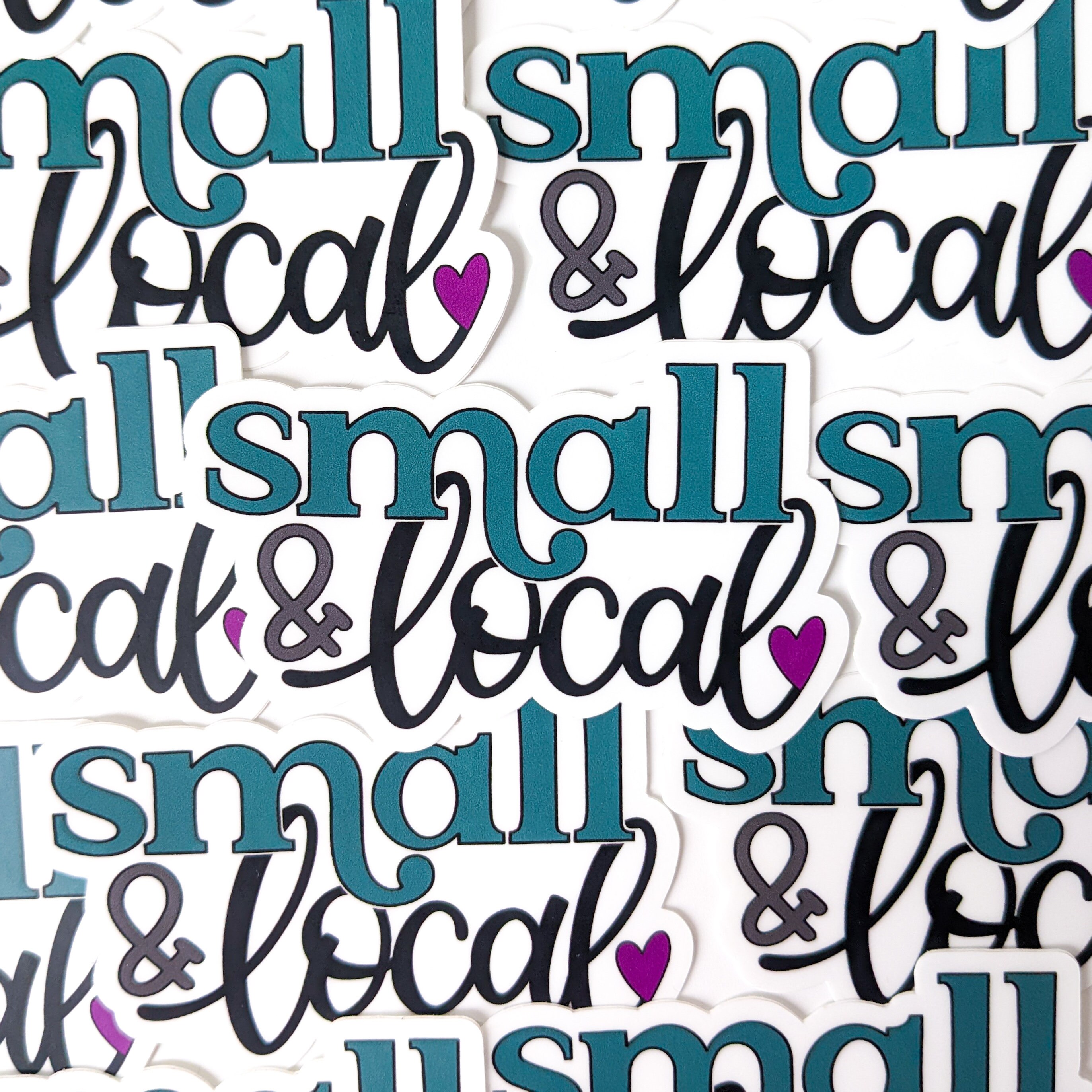 Small & Local Vinyl Sticker // Vinyl Sticker // Shop Local Sticker ...
