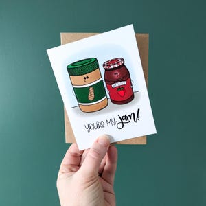 You&#39;re My Jam Greeting Card // Punny Greeting Cards // High Quality Greeting Cards
