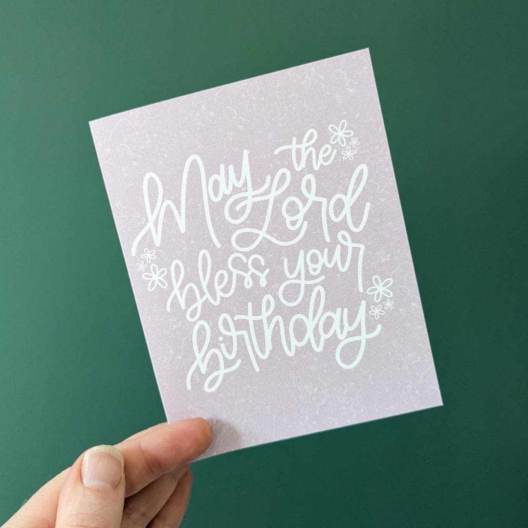 Birthday Blessings Greeting Card // Christian Cards // Religious Cards ...