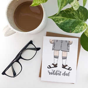To The Raddest Dad Card // Father's Day Card // Rad Dad // Dad Jokes/ Punny Cards