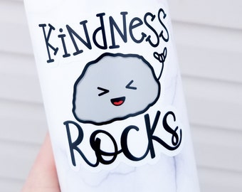 Kindness Rocks Sticker // Kindness Sticker // Kindness Products // Be Kind // Vinyl Sticker / Punny Cards