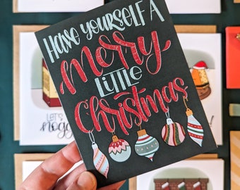 Have Yourself a Merry Little Christmas // Christmas Cards // Holiday Greeting Cards // Pretty Cards