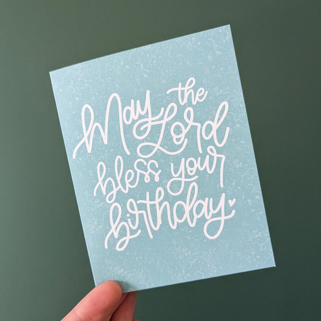 Birthday Blessings Greeting Card // Christian Cards // Religious Cards ...