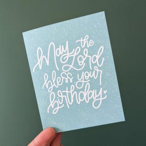 Birthday Blessings Greeting Card // Christian Cards // Religious Cards
