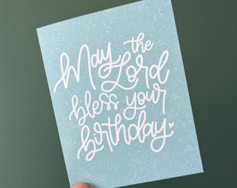Tarjeta de felicitación de cumpleaños // Tarjetas cristianas // Tarjetas religiosas