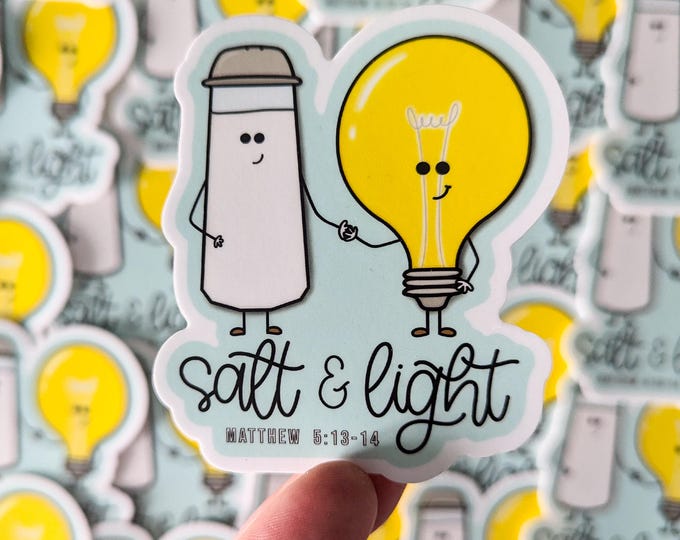 Salt & Light Vinyl Sticker: Waterproof Christian Decal - Etsy