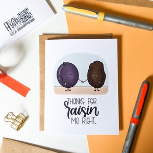 Carte Thanks For Raisin Me Right // Carte pour la fête des mères // Carte de voeux // Cartes pour chérubins / Cartes pour chérubins