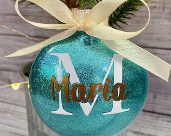 Custom Christmas ornament - ornament - glitter name ornament - personalized Christmas ornaments - Christmas gifts- stocking stuffer - gift