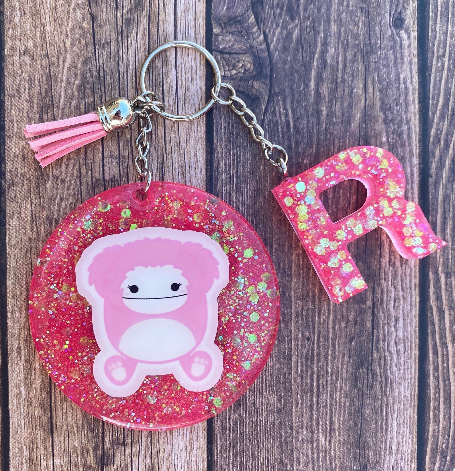 Squishmallow Inspired Keychain Set Custom Squishmallow Etsy