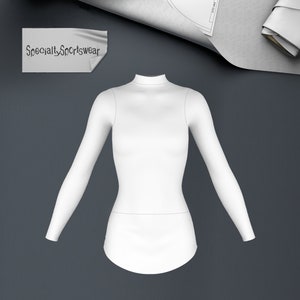 SSW Pattern Rhythmic Gymnastic 900-M001 Fitted Bodice