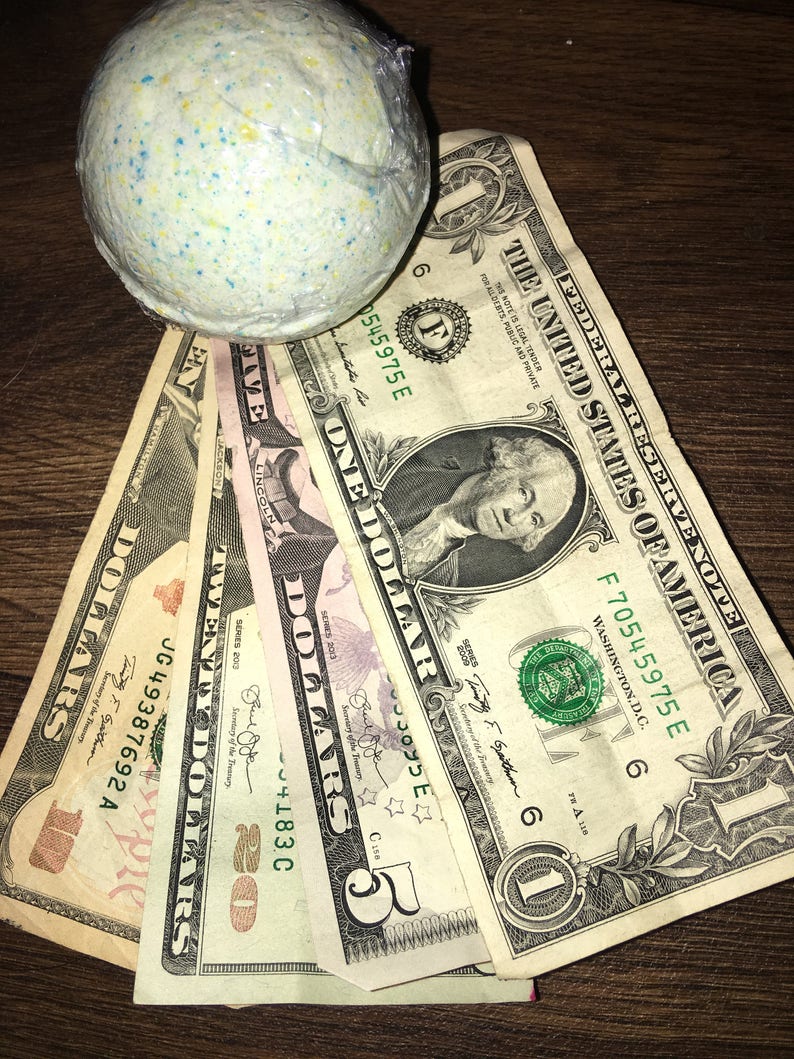 Money Bomb Bath Bomb Etsy