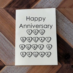 Biglietto di nozze per la carta dell'anniversario Kath e Kim hunk spunk