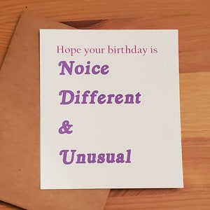Kath and Kim birthday card noice different unusual