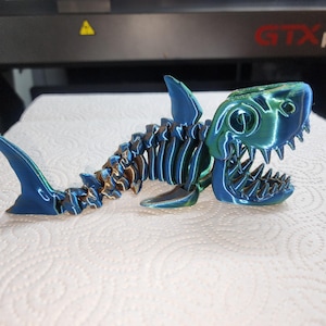 Flexi factory 3D Printed 3d shark,with moving par