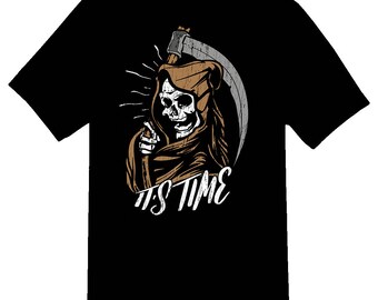 Its time grim reaper black or white tee