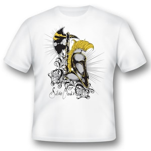 Silver Cloaks Knight black or white tee shirt