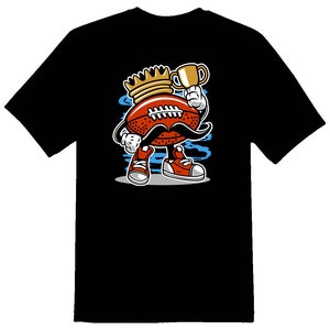 フットボールキングトロフィーTシャツ黒または白
