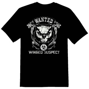 Gesuchter Geflügelter Verdächtiger Eule 457 schwarz oder weiß T-Shirt