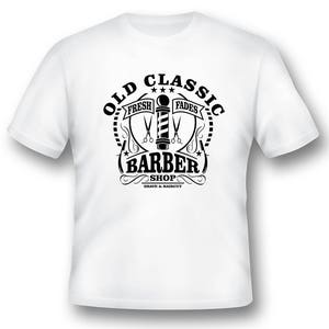 Old Classic Barber shop tee shirt 08012016